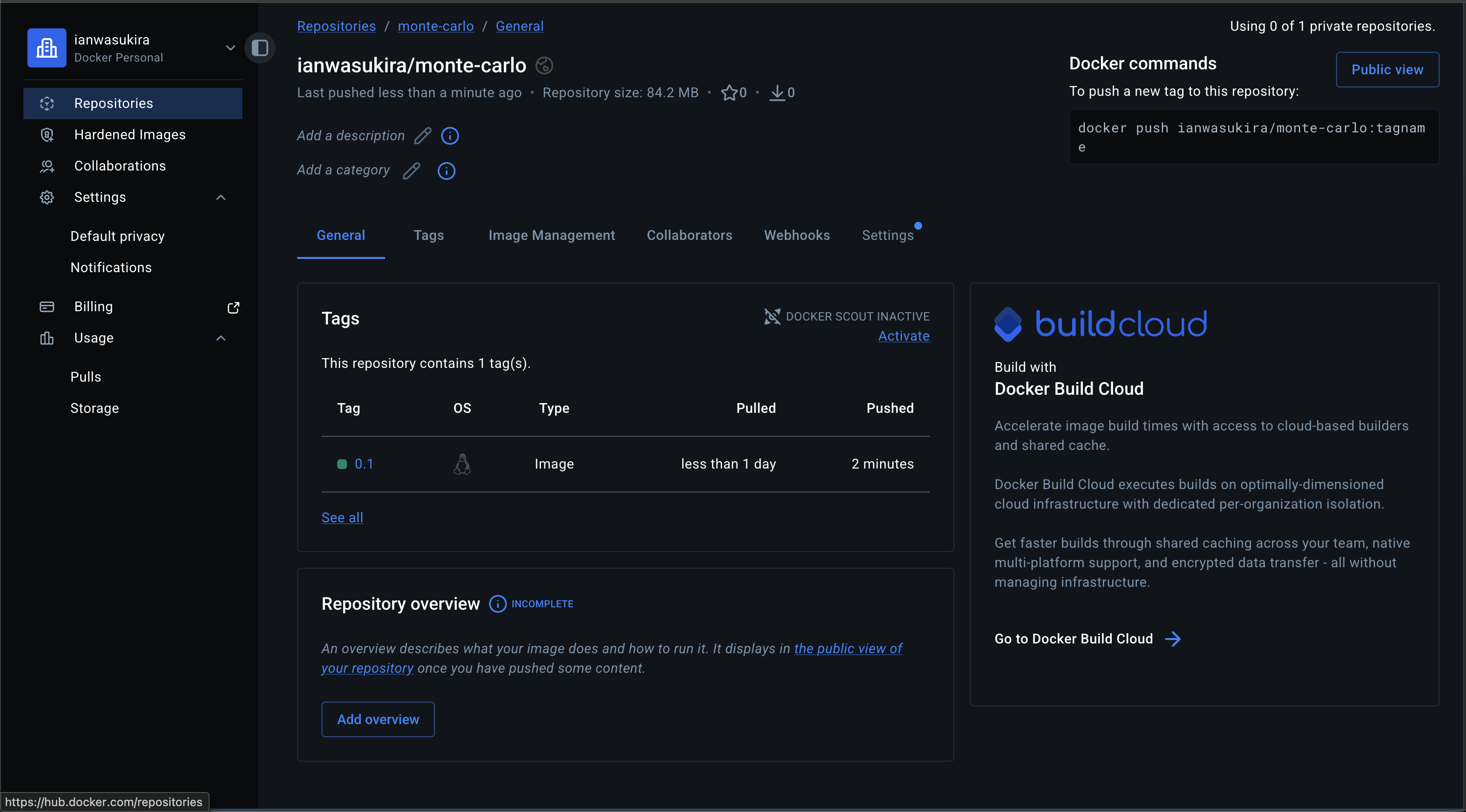 Image Pushed to DockerHub